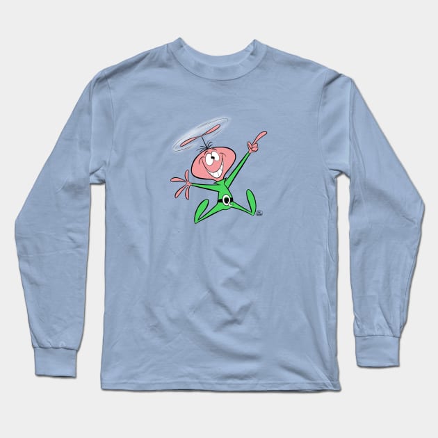 ALIEN Long Sleeve T-Shirt by markscartoonart62